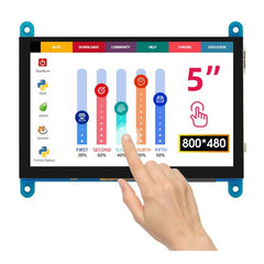 RC050 5 inch Capacitive Touch LCD Display 800x480 for Raspberry Pi 5/ PC/ SONY PS4