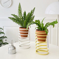 Creative Multicolor Spring Flower Rack Elevated Plant Stand for Flower Pot with Breathable Support for Home Decoration