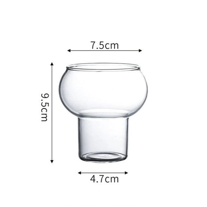 Exquisite Blown Gourd-Shaped High Borosilicate Glass Cup - Trending Eco-Friendly Glassware for Coffee, Tea, and Beverages