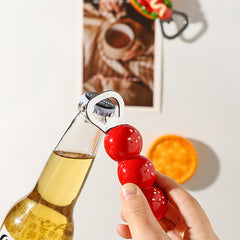 Household Cute Magnetic Bottle Opener - Candy Cheese Fridge Magnet Decoration - Quirky Kitchen Gadgets Beer Opener