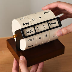 Versatile Universal Rotating Wheel Perpetua Calendar Stylish Desktop Decorative Calendar - Countdown Reminder Personalized Gift