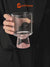 Stylish Pink Mountain stemmed Glass Cup 230ml Cone-shaped for Cocktails, Whiskey, Iced Coffee, and Bar Accessories