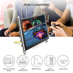 RC050S HD 5 Inch 800x480 Capacitive Touch Monitor Built-in Speaker with Backlight Control