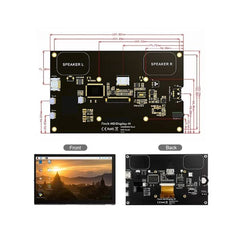 RC070S 7 inch 1024*600 IPS Capacitive Touch Monitor Compatible with Raspberry Pi 5/4/3/2