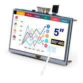 RR050 5 Inch Resistive Touch Screen 800x480 TFT Display for Raspberry Pi B+/2B/3B/4B/5