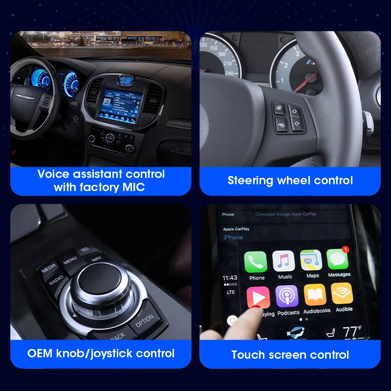 2024 Upgrade Wireless CarPlay Box & Android Auto Adapter - Converts OEM Wired CarPlay Display To Wireless Smart Box