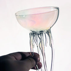 Creative High-End Jellyfish Glass Cup - Martini Cocktail Glass - Juice Beverage Mixology Cup - AuroHome