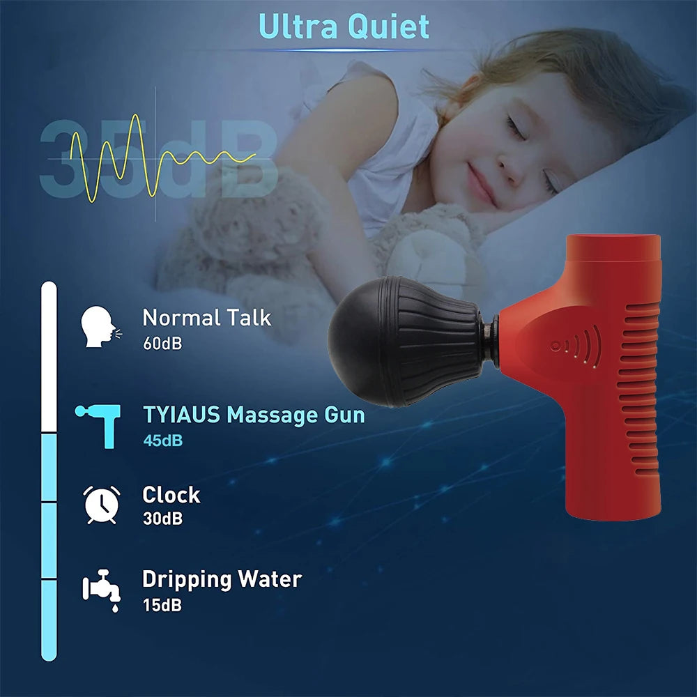 Pocket-Sized Electric Muscle Massage Gun - Trending Mini Portable Neck and Body Massager