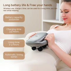 Six-Head High-Frequency Fascia Gun - Powerful Vibration Massager for Neck, Back, Waist, and Shoulders